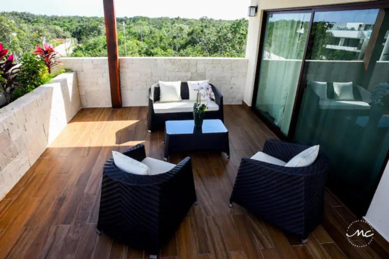 Penthouse Blue Luxury La Veleta Apartment Tulum Bagian luar foto