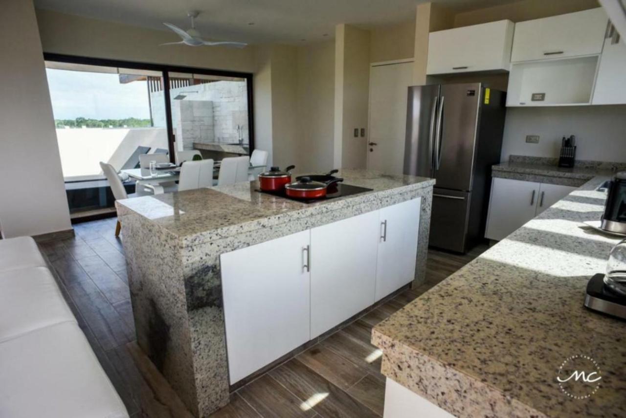 Penthouse Blue Luxury La Veleta Apartment Tulum Bagian luar foto