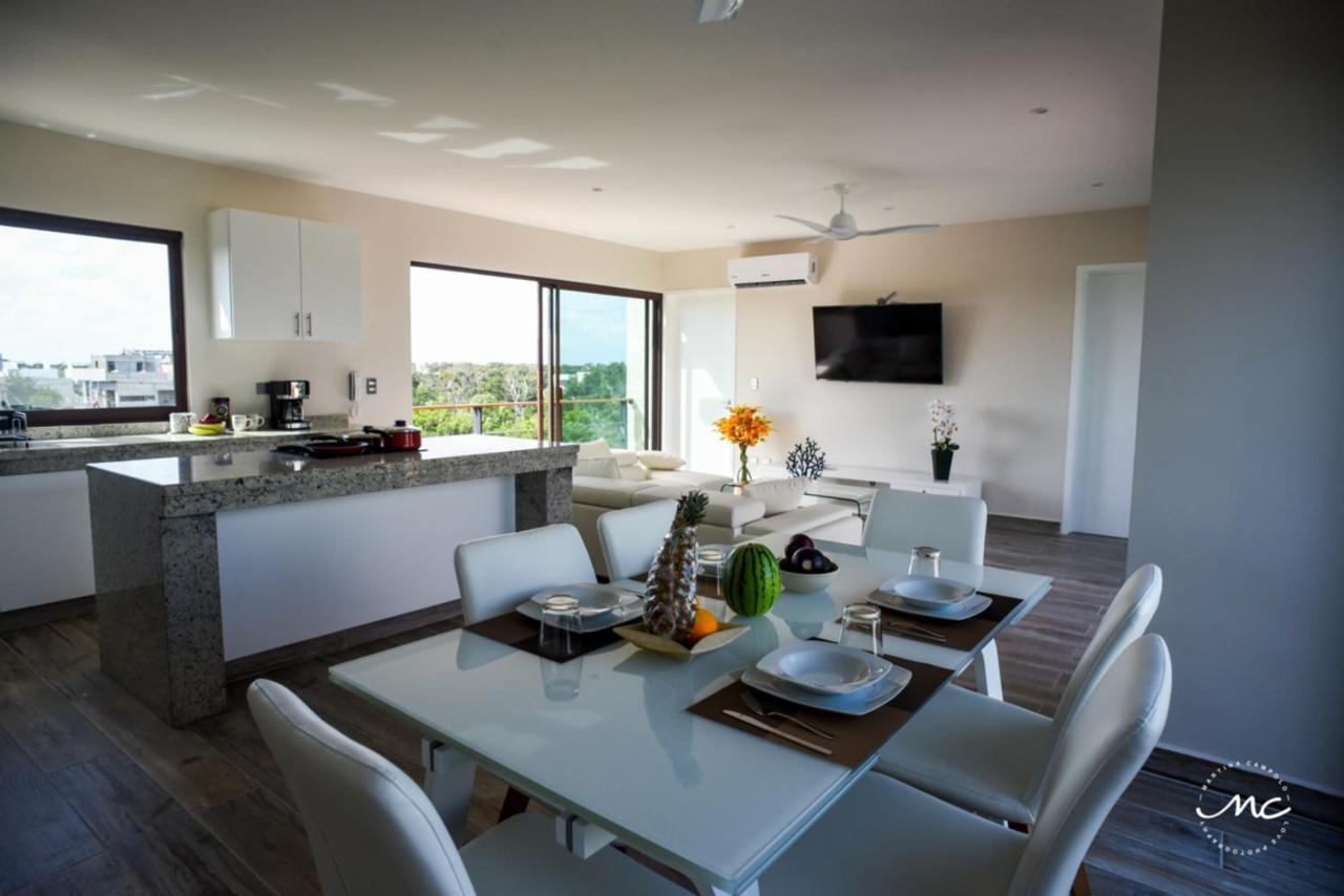 Penthouse Blue Luxury La Veleta Apartment Tulum Bagian luar foto